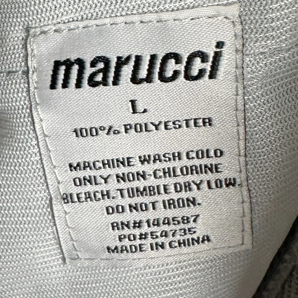 NEW Marucci Baseball Pants Mens Large Grey Black Piping Performance Tapered Leg